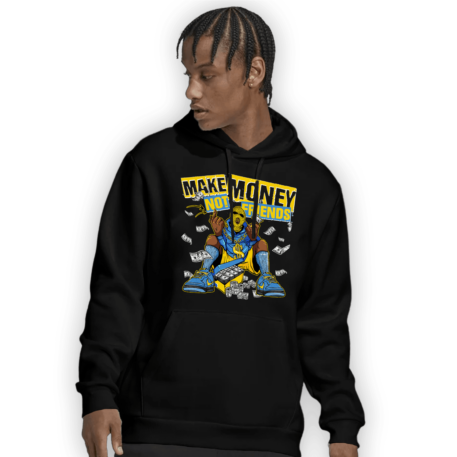 SB Dunk Bubbles Hoodie Match Make Money Not Friends - NastyJamz