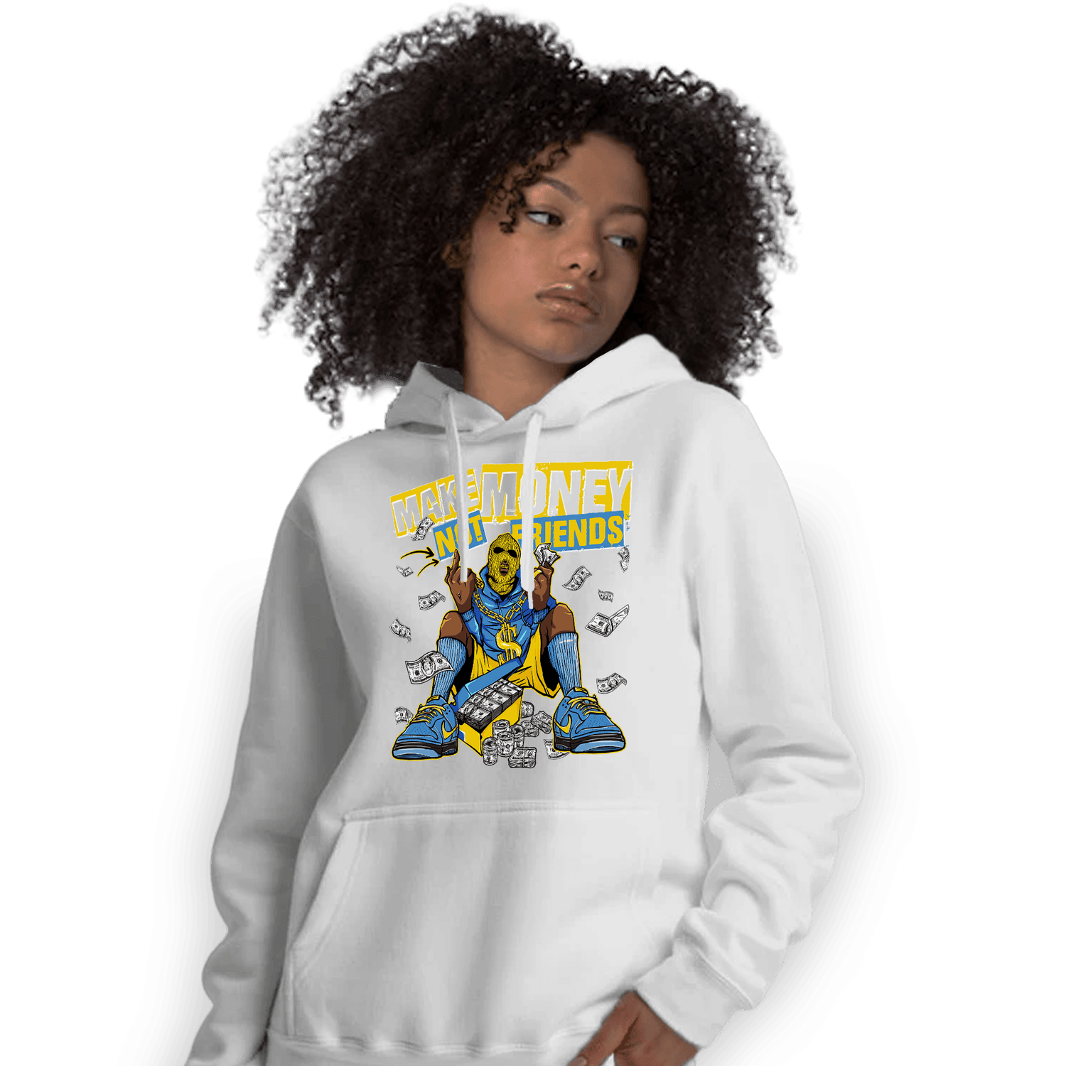 SB Dunk Bubbles Hoodie Match Make Money Not Friends - NastyJamz