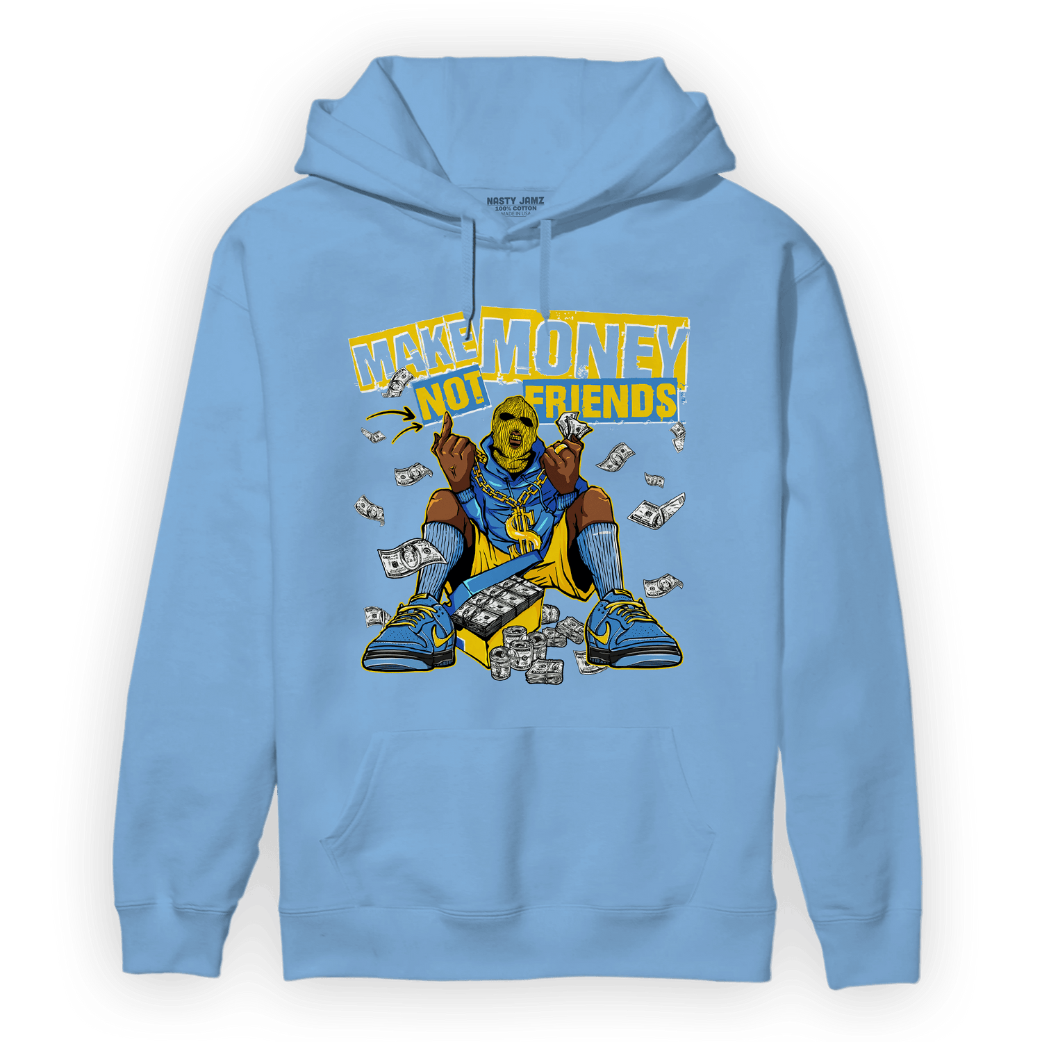 SB Dunk Bubbles Hoodie Match Make Money Not Friends - NastyJamz