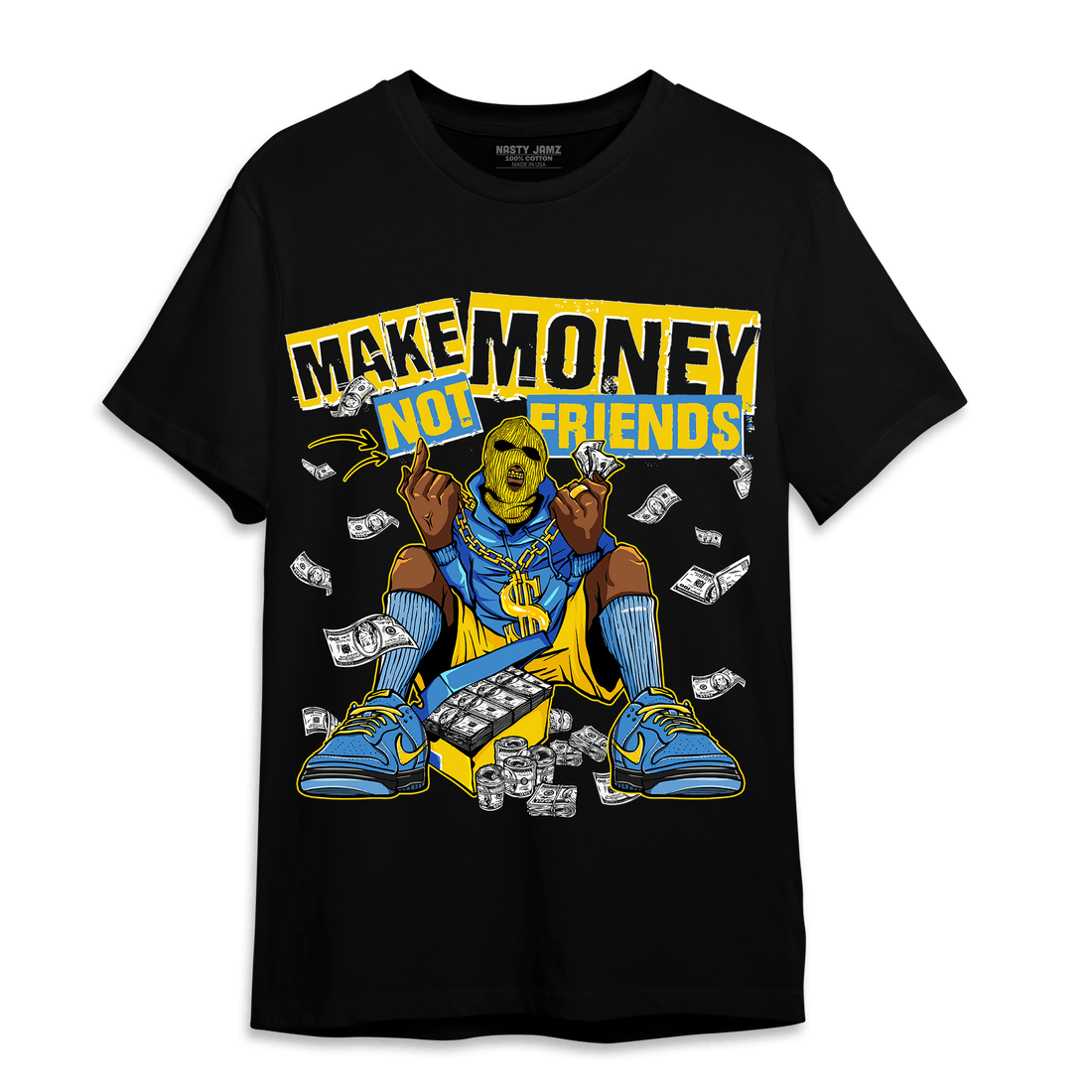 SB Dunk Bubbles T Shirt Match Make Money Not Friends - NastyJamz