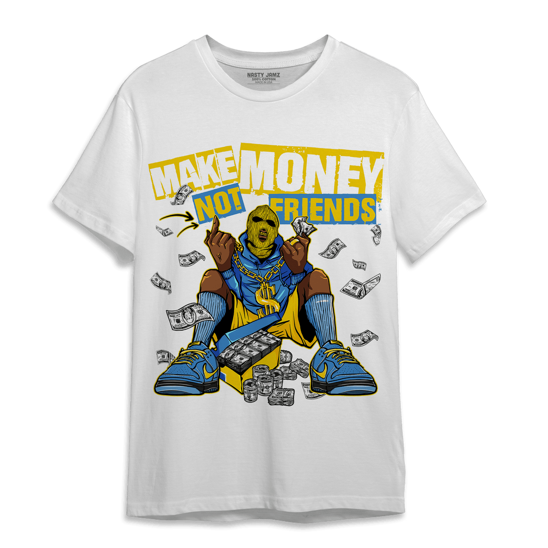 SB Dunk Bubbles T Shirt Match Make Money Not Friends - NastyJamz