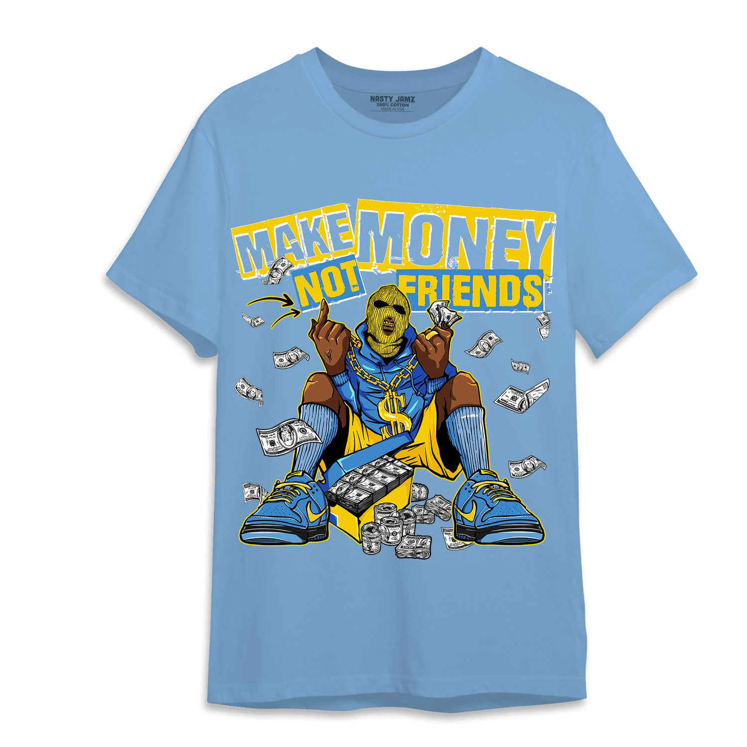 SB Dunk Bubbles T Shirt Match Make Money Not Friends - NastyJamz