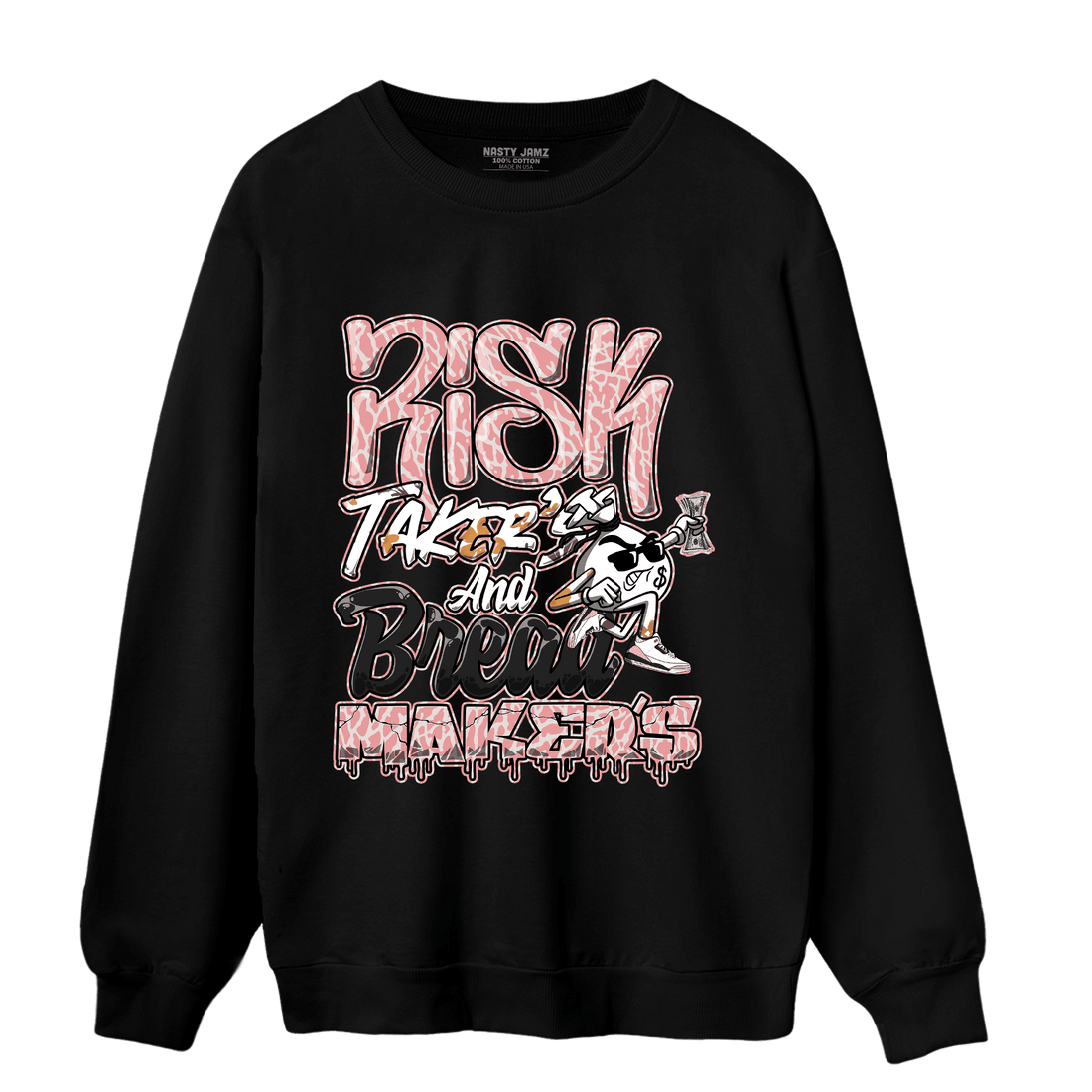 Red Stardust 3s Sweatshirt Match Making Our Bread - NastyJamz