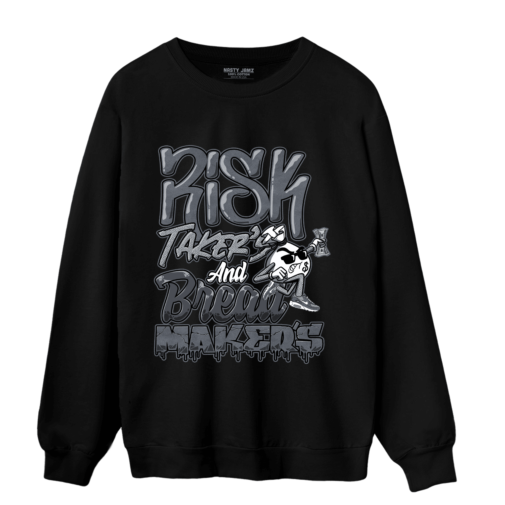 Air Max 90 Iron Grey Sweatshirt Match Making Our Bread - NastyJamz