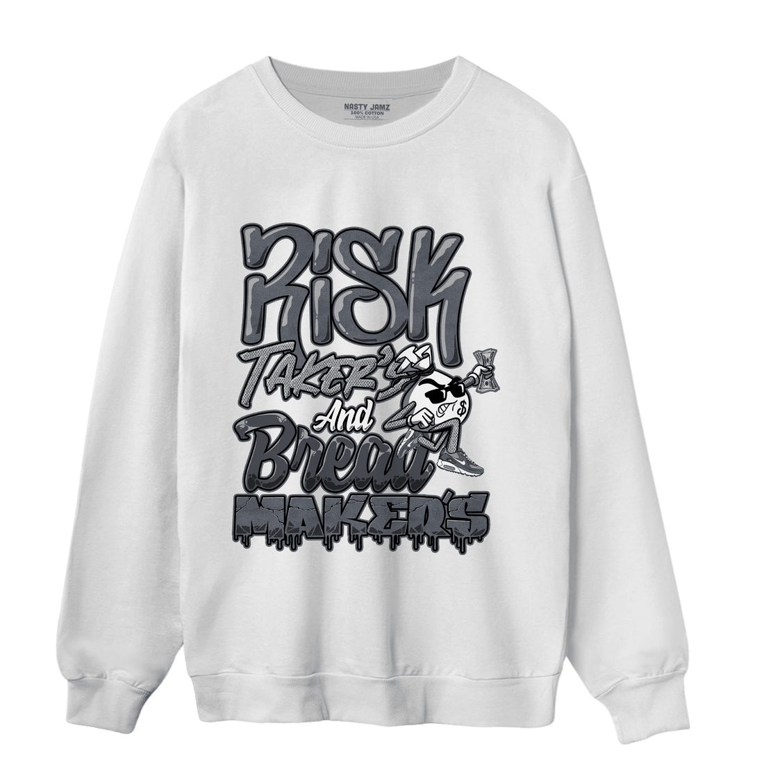 Air Max 90 Iron Grey Sweatshirt Match Making Our Bread - NastyJamz