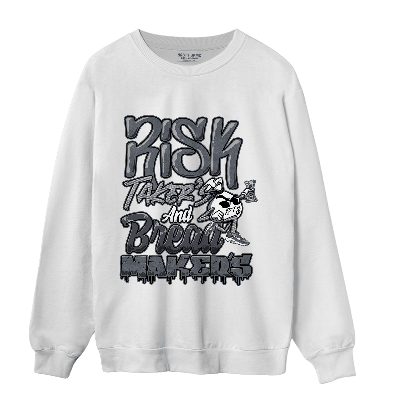 Air Max 90 Iron Grey Sweatshirt Match Making Our Bread - NastyJamz
