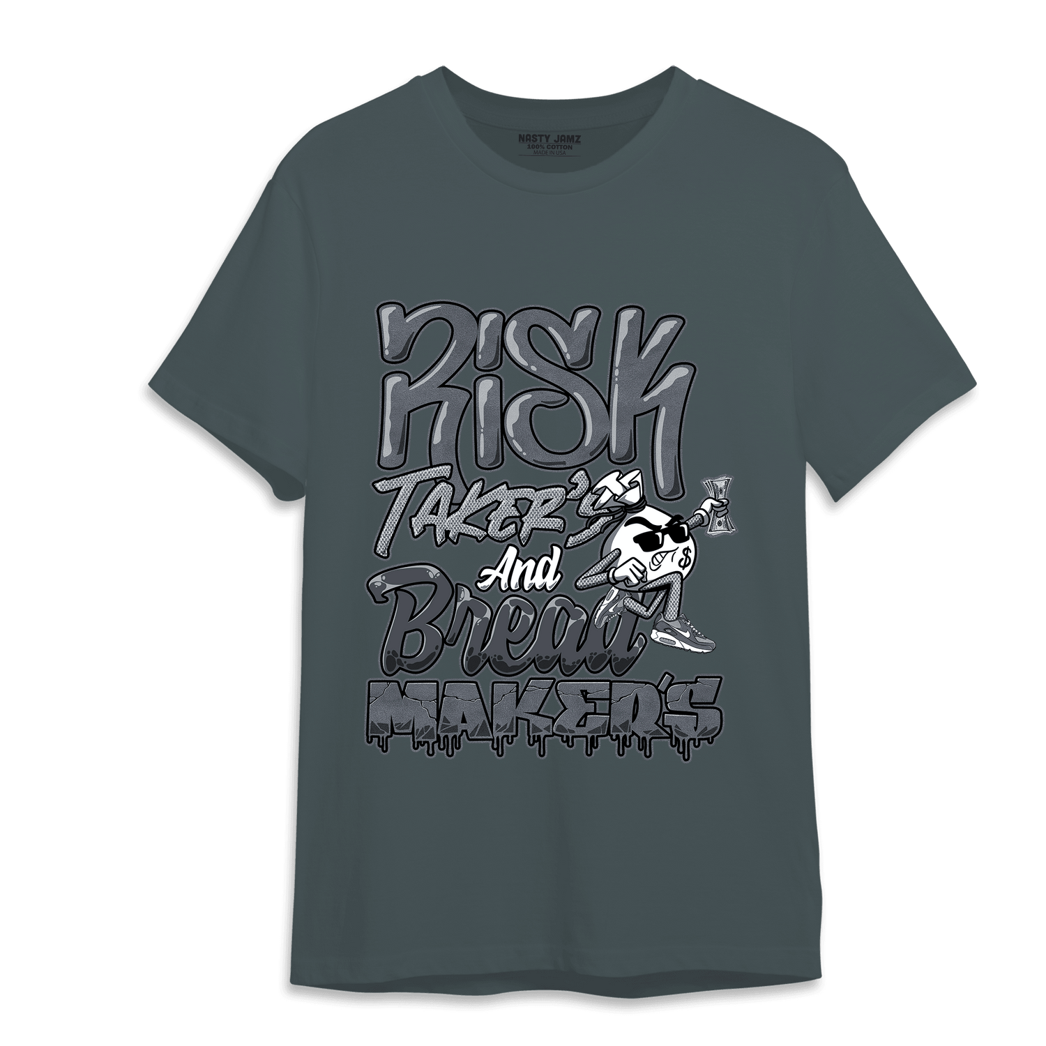 Air Max 90 Iron Grey T Shirt Match Making Our Bread - NastyJamz