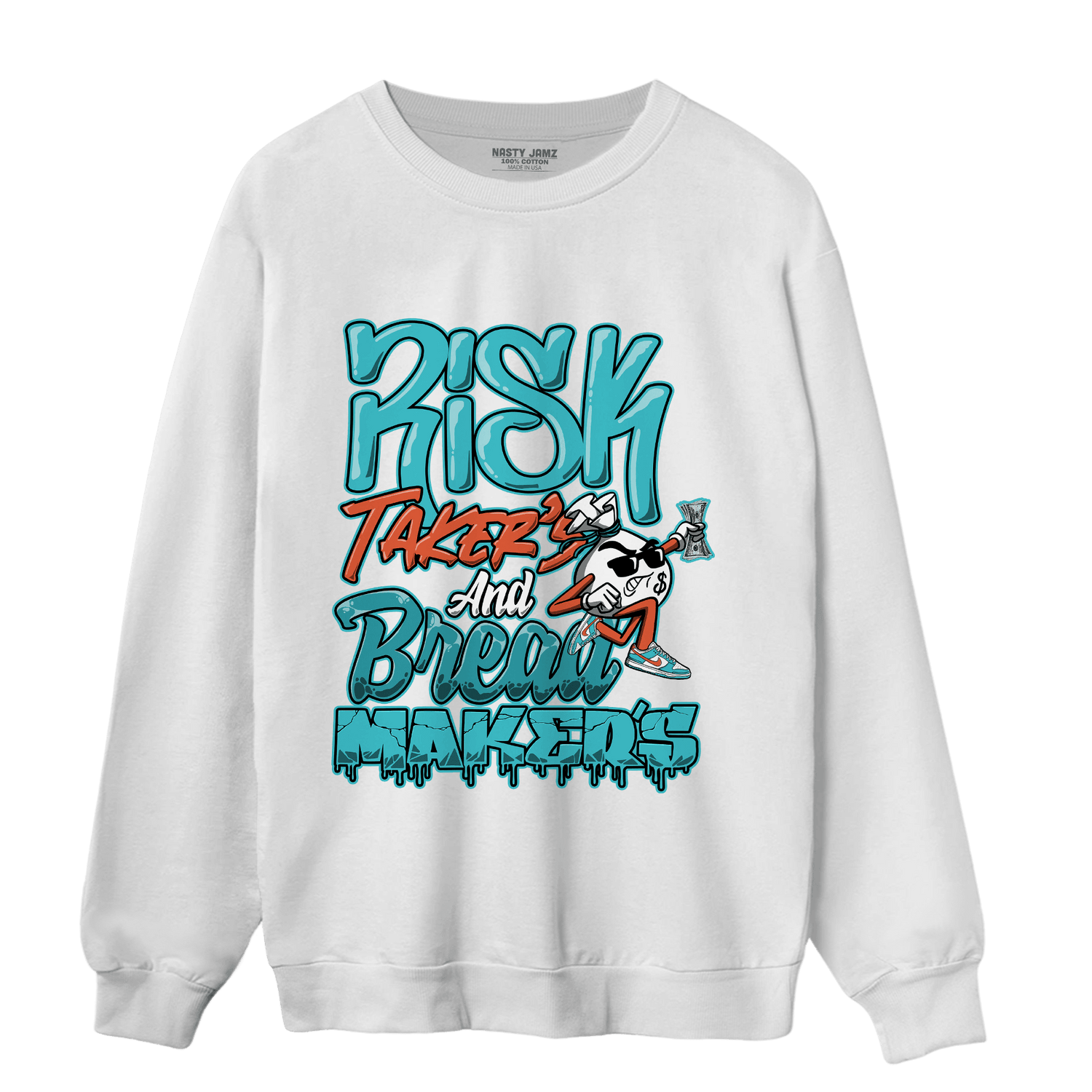 Dunk Low Dolphins Sweatshirt Match Making Our Bread - NastyJamz
