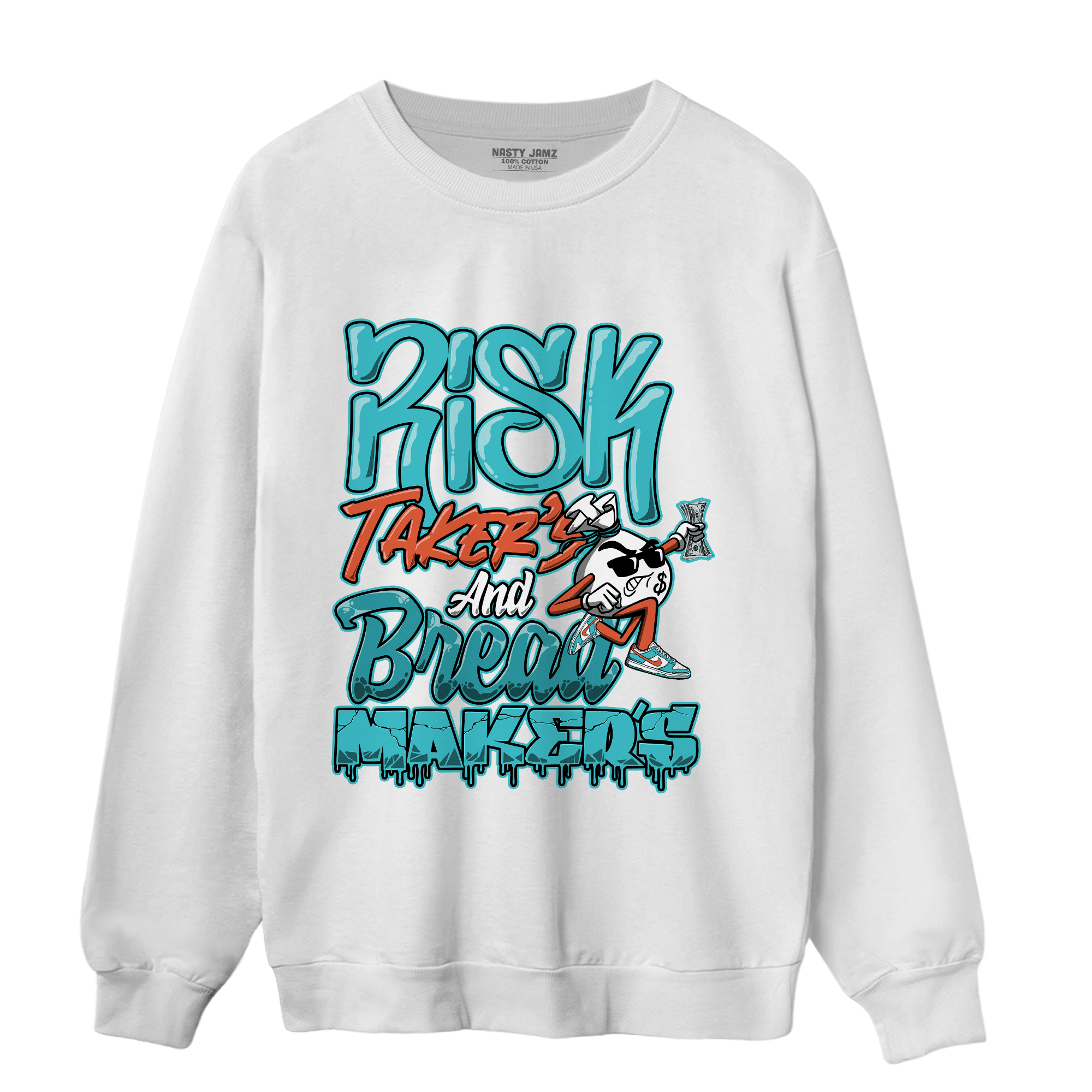 Dunk Low Dolphins Sweatshirt Match Making Our Bread - NastyJamz