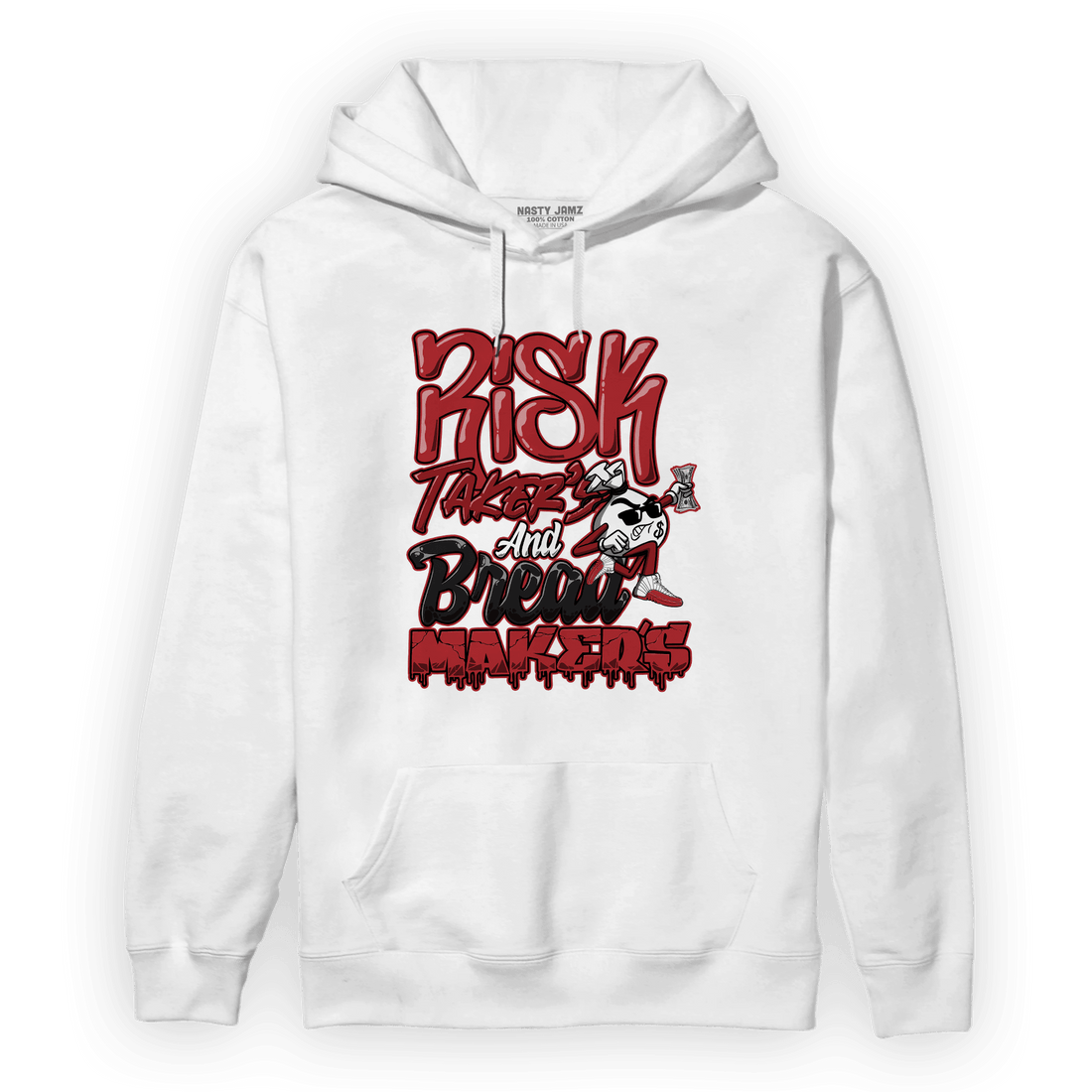 Cherry 12s Hoodie Match Making Our Bread - NastyJamz
