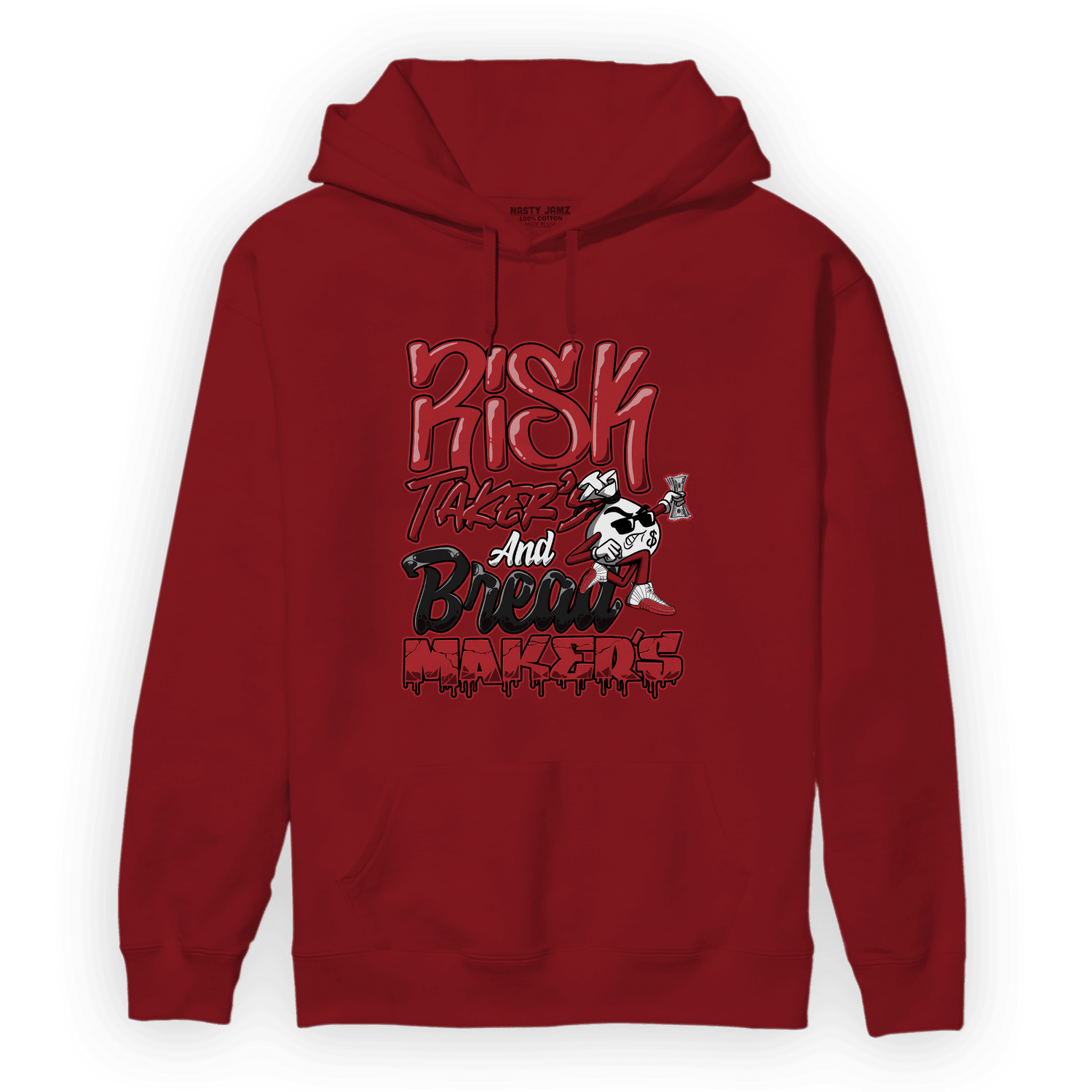 Cherry 12s Hoodie Match Making Our Bread - NastyJamz