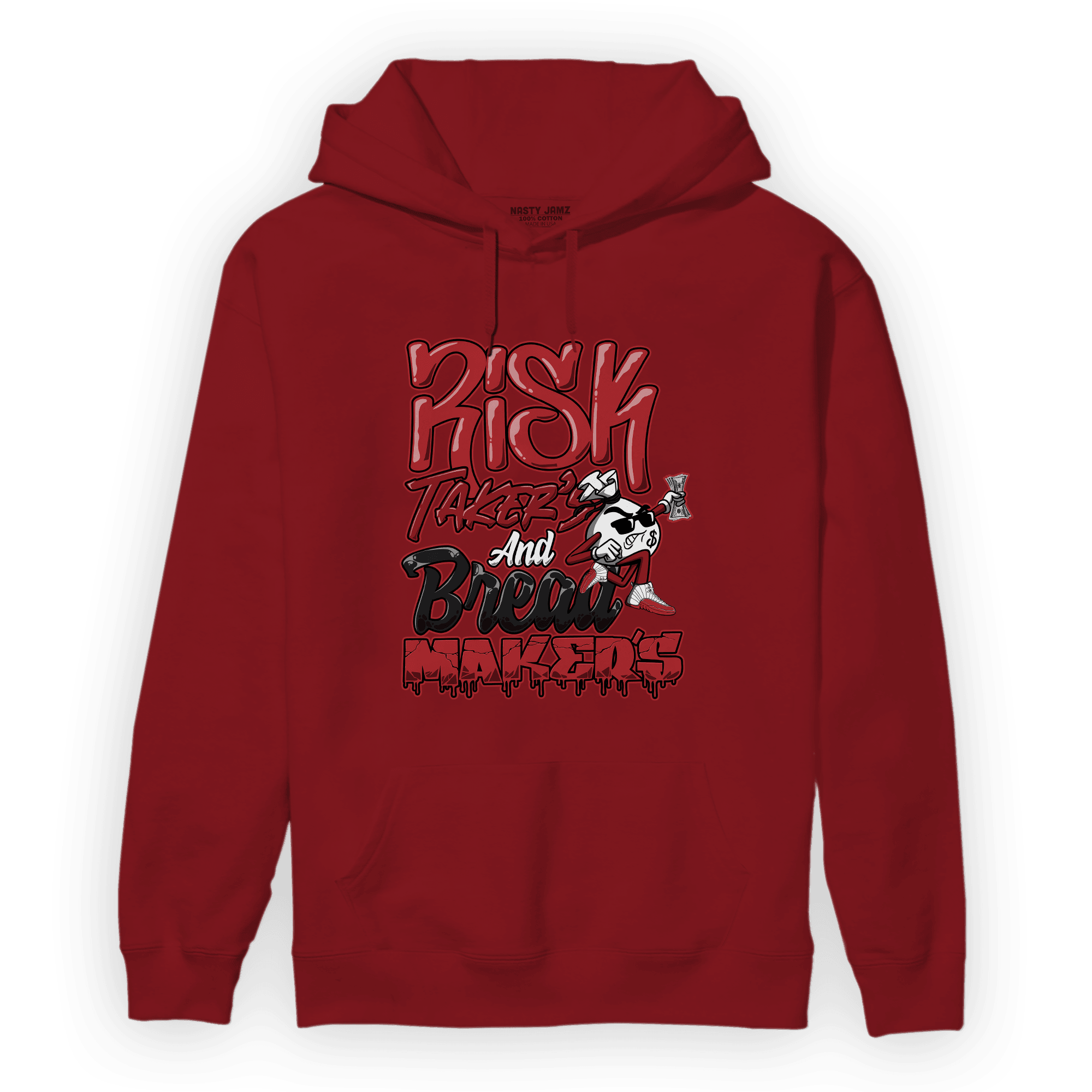 Cherry 12s Hoodie Match Making Our Bread - NastyJamz