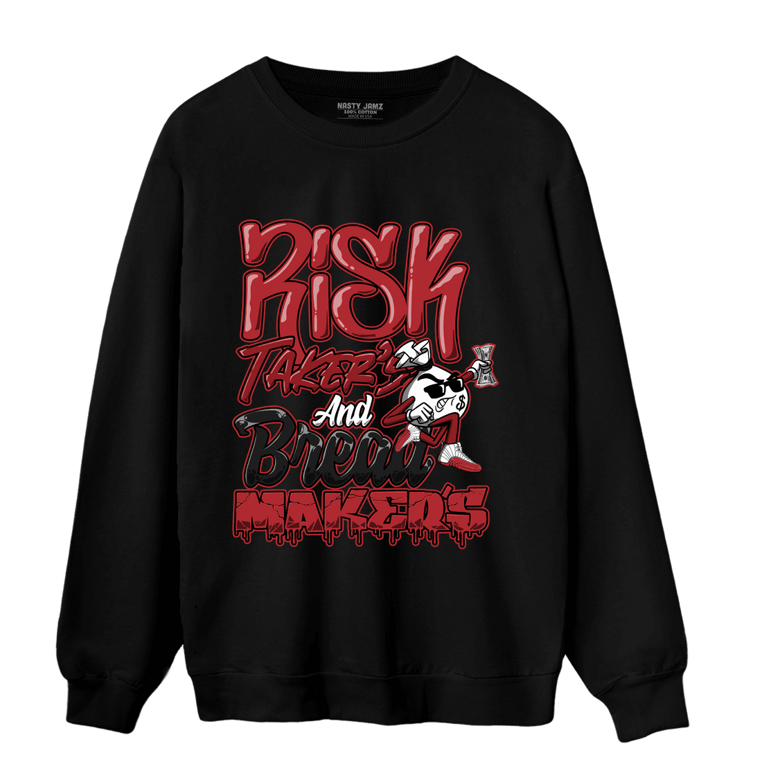 Cherry 12s Sweatshirt Match Making Our Bread - NastyJamz