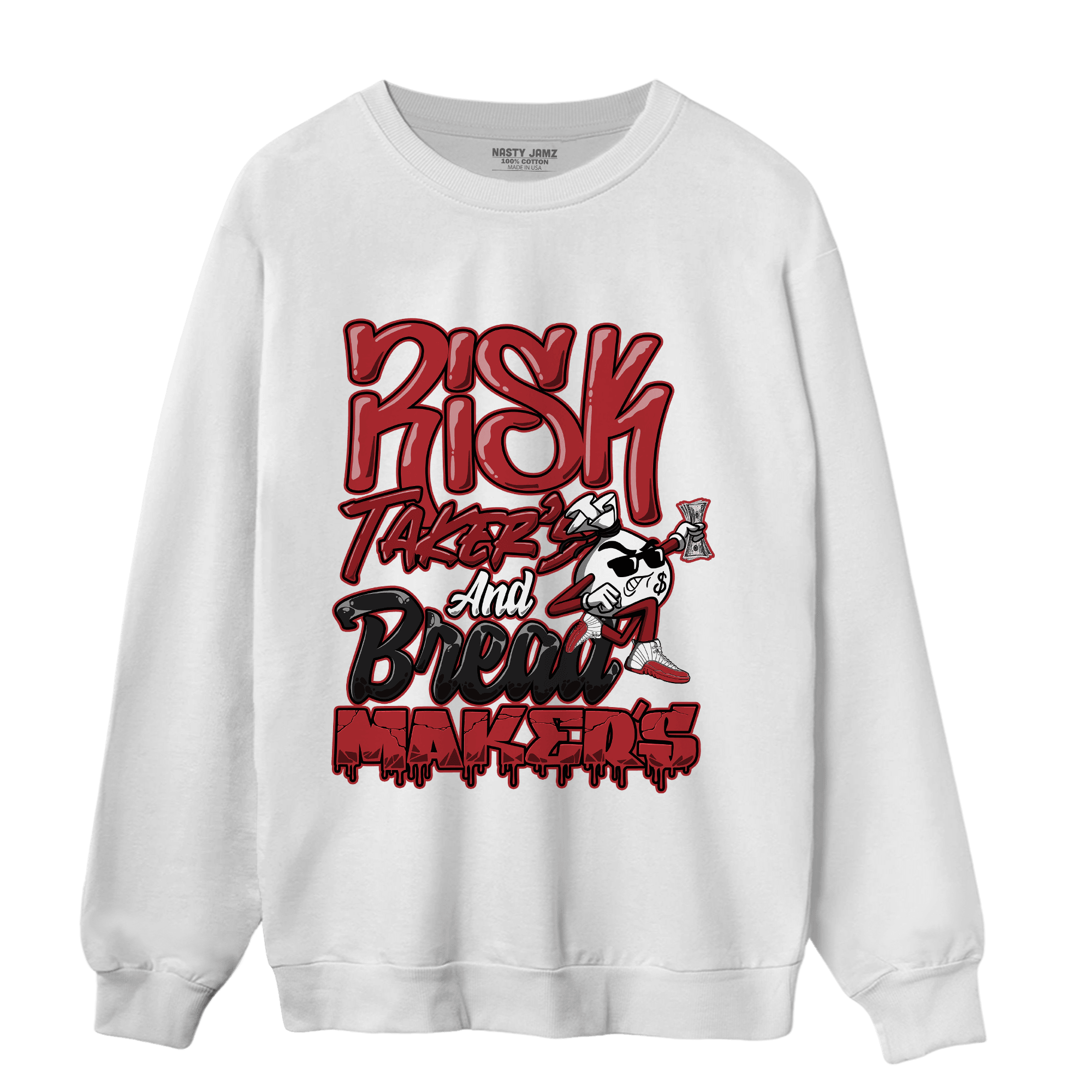 Cherry 12s Sweatshirt Match Making Our Bread - NastyJamz