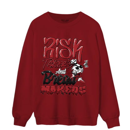 Cherry 12s Sweatshirt Match Making Our Bread - NastyJamz