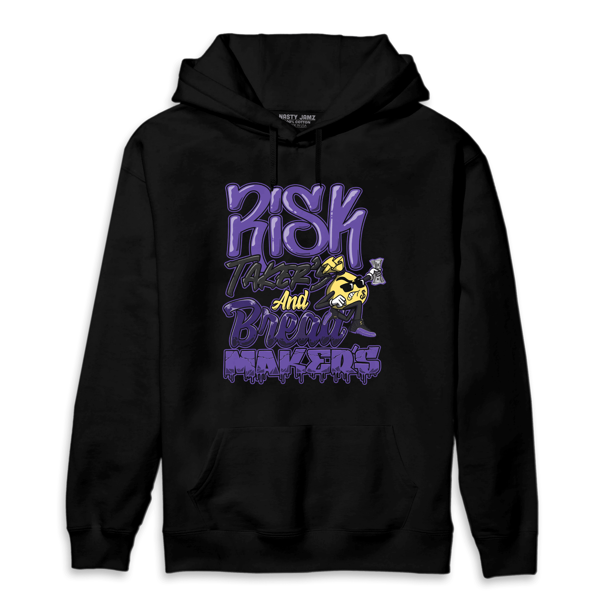 Field Purple 12s Hoodie Match Making Our Bread - NastyJamz