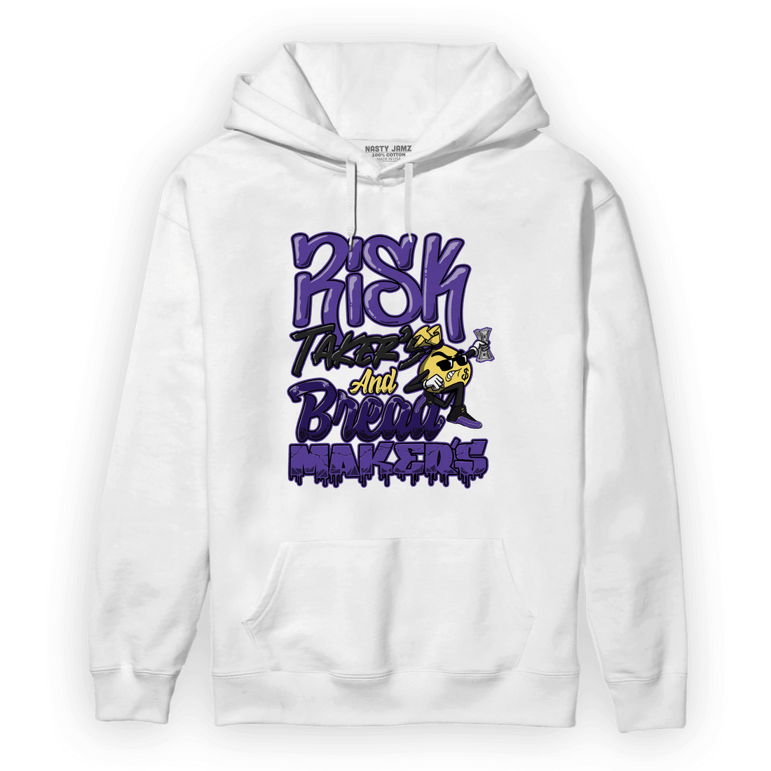 Field Purple 12s Hoodie Match Making Our Bread - NastyJamz