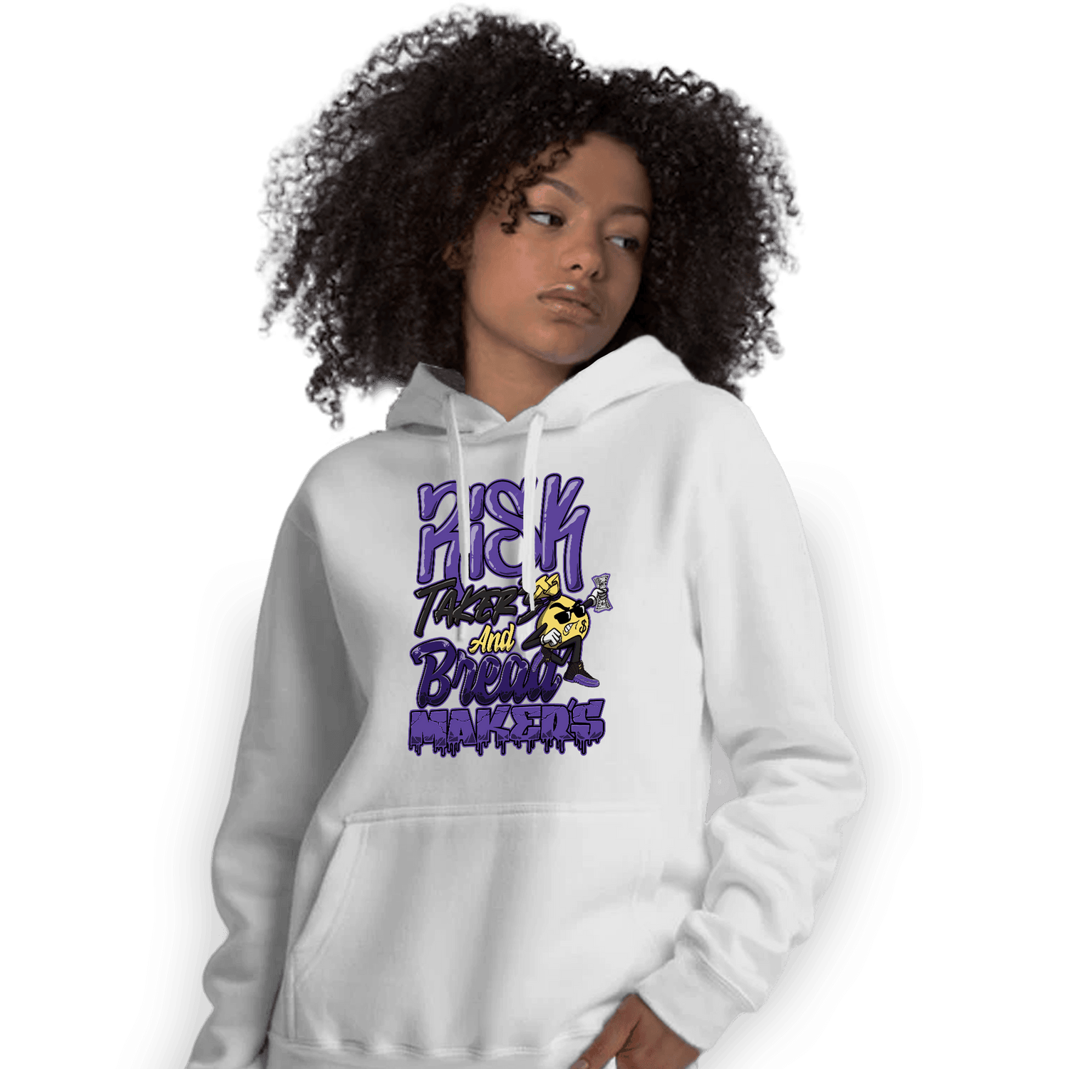 Field Purple 12s Hoodie Match Making Our Bread - NastyJamz