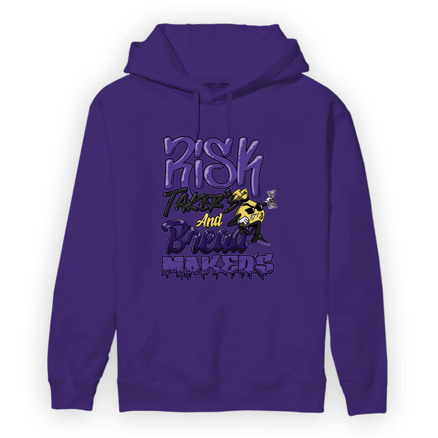 Field Purple 12s Hoodie Match Making Our Bread - NastyJamz