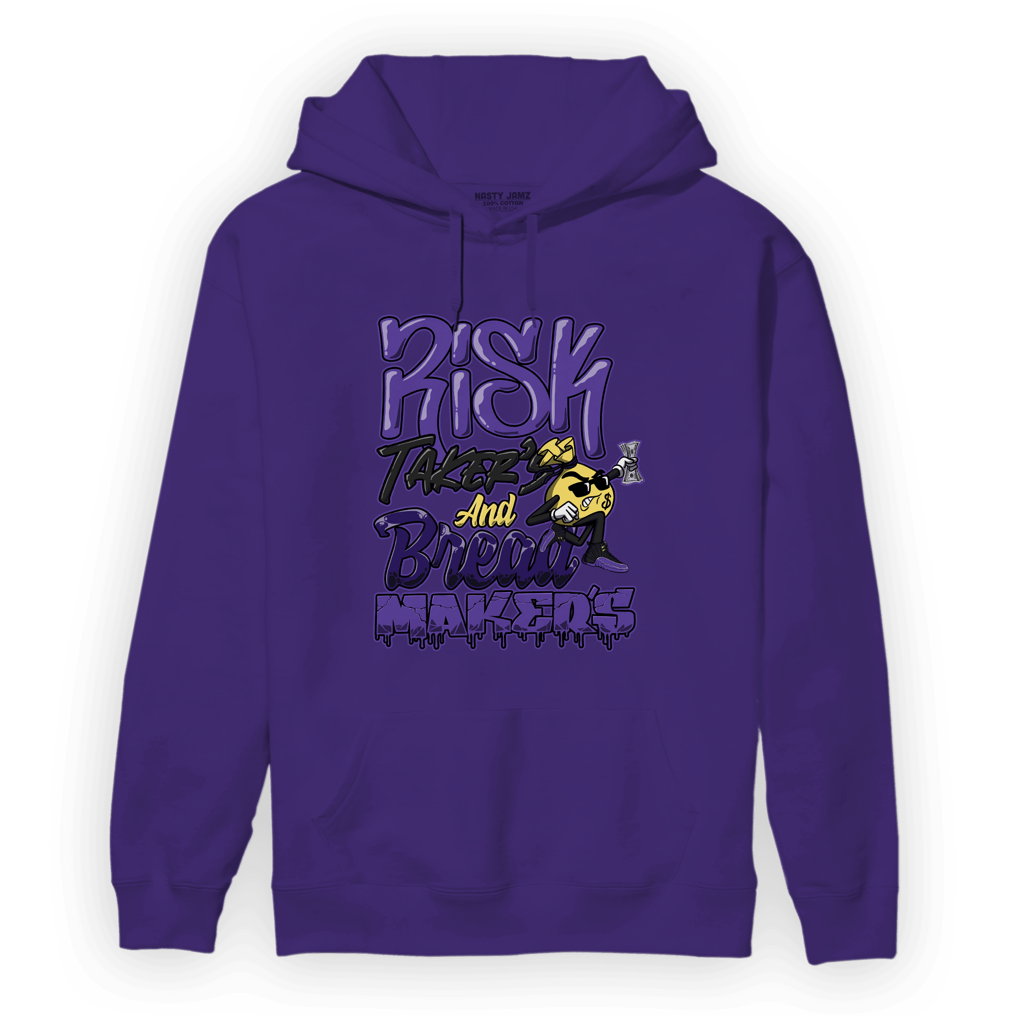 Field Purple 12s Hoodie Match Making Our Bread - NastyJamz