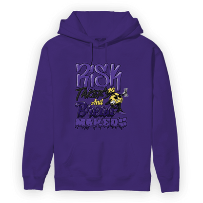 Field Purple 12s Hoodie Match Making Our Bread - NastyJamz