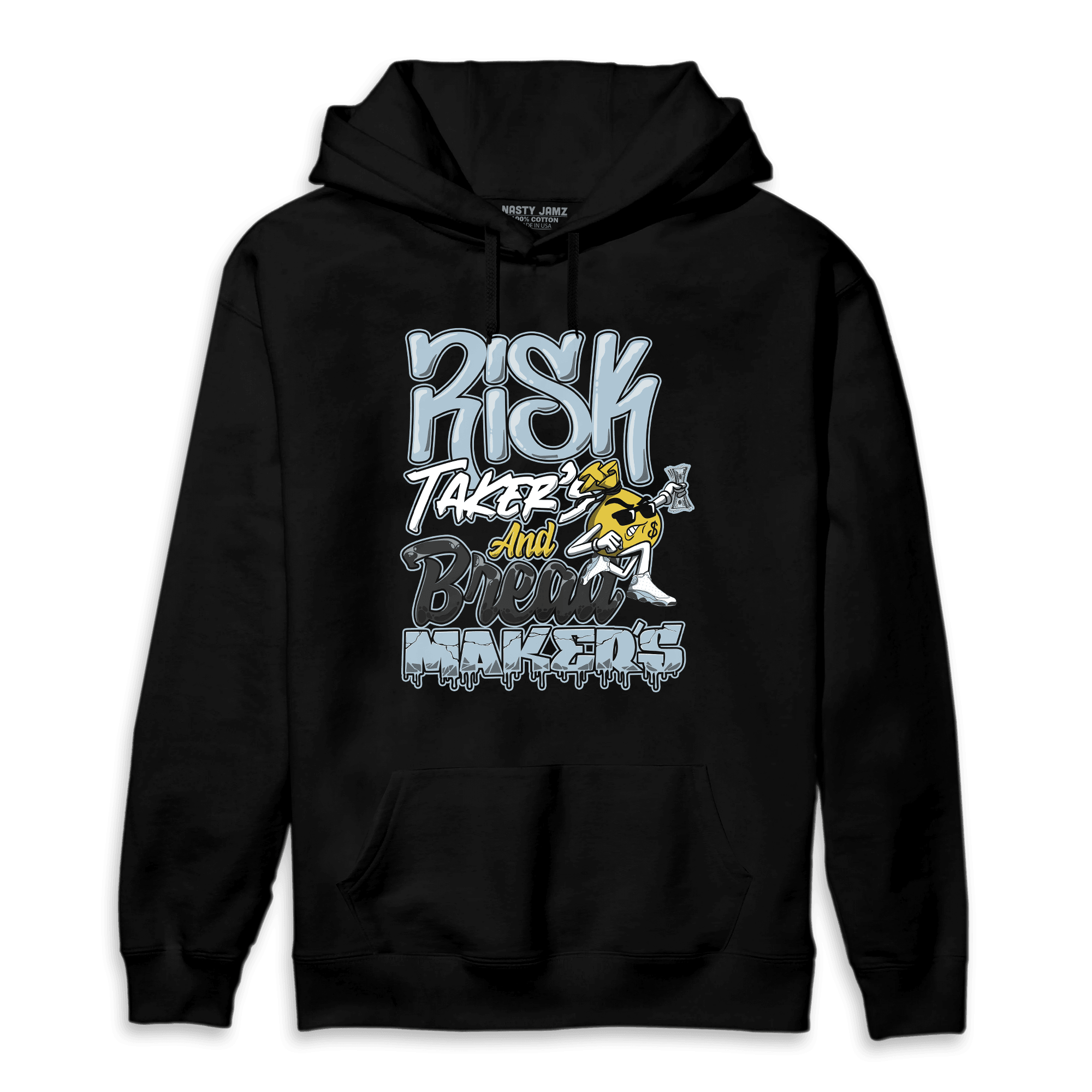 Blue Grey 13s Hoodie Match Making Our Bread - NastyJamz