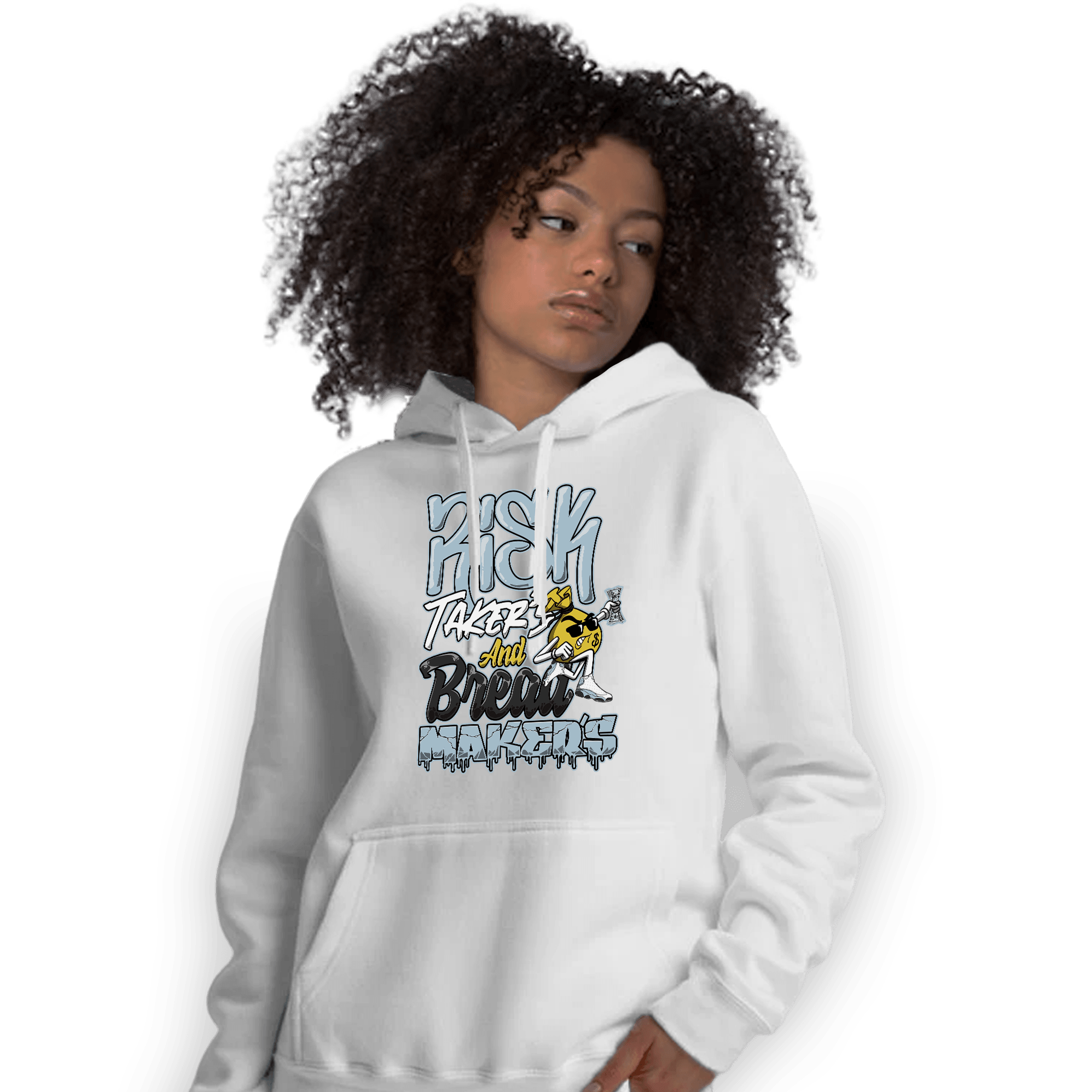 Blue Grey 13s Hoodie Match Making Our Bread - NastyJamz