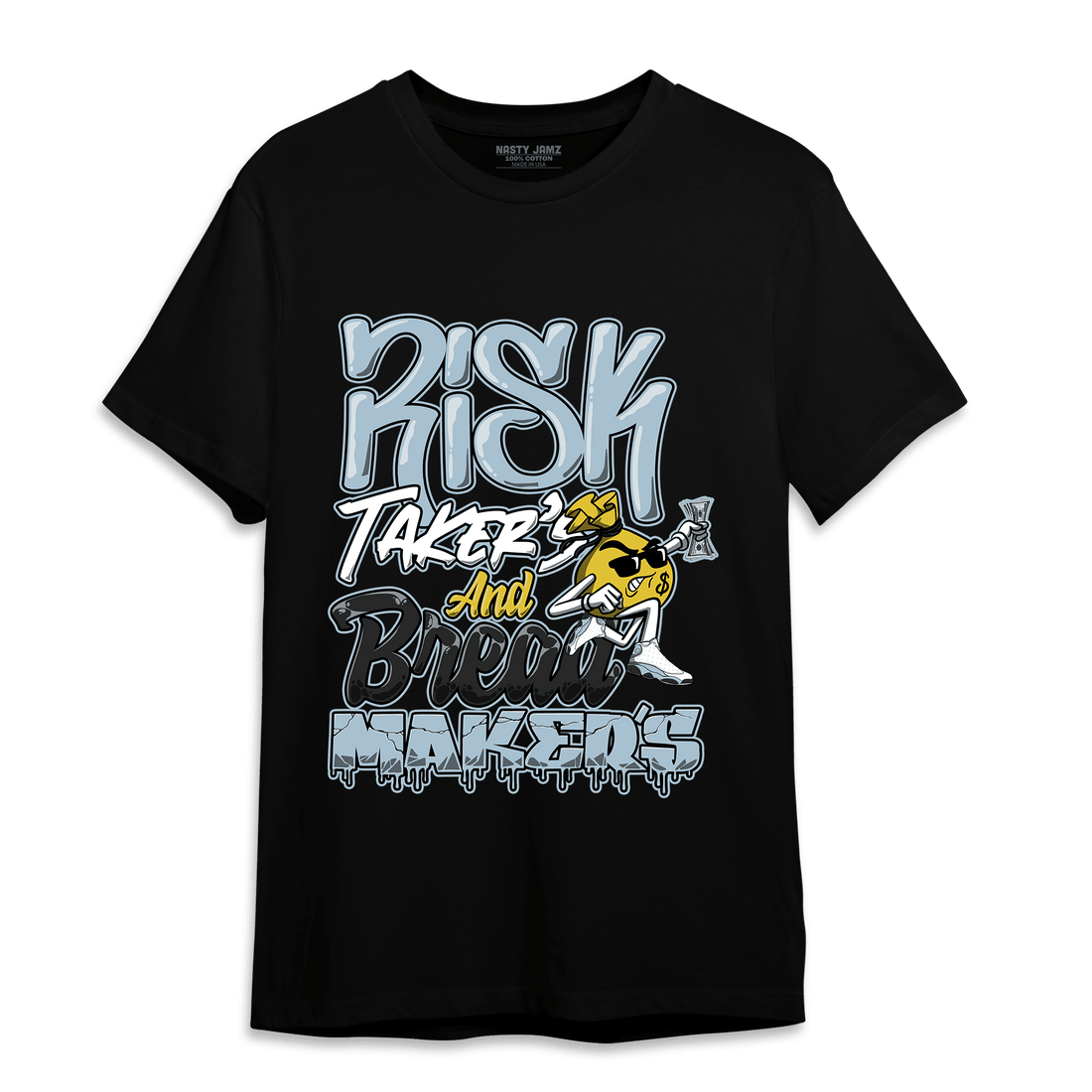 Blue Grey 13s T Shirt Match Making Our Bread - NastyJamz
