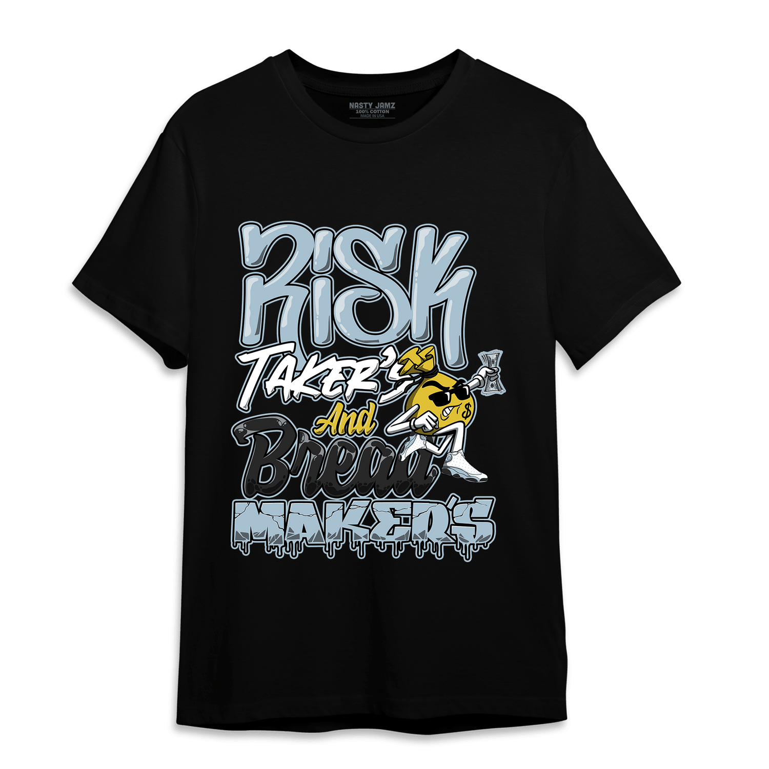 Blue Grey 13s T Shirt Match Making Our Bread - NastyJamz