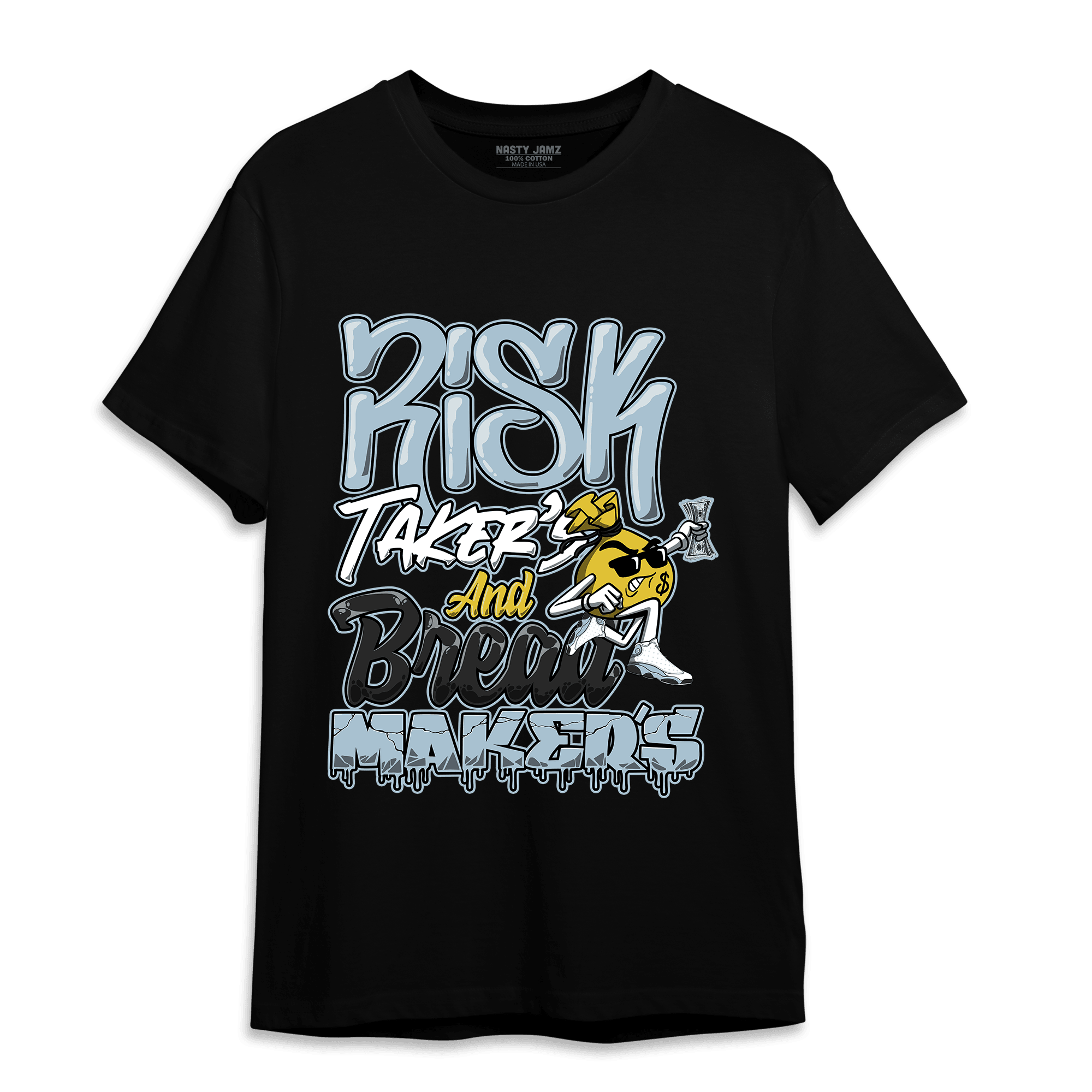 Blue Grey 13s T Shirt Match Making Our Bread - NastyJamz