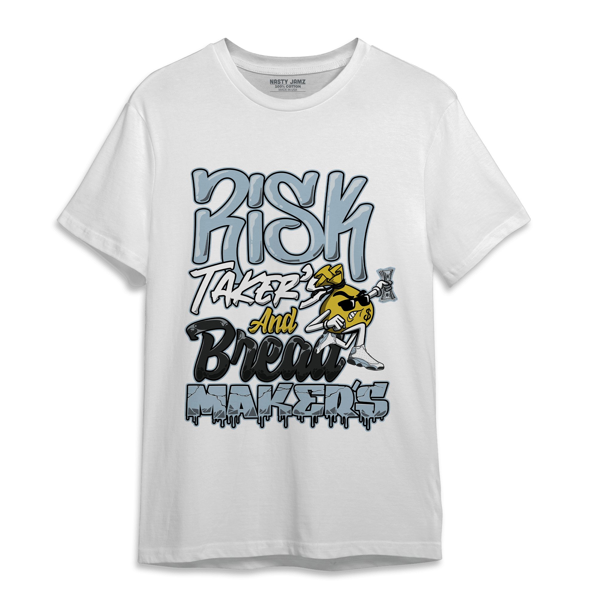 Blue Grey 13s T Shirt Match Making Our Bread - NastyJamz