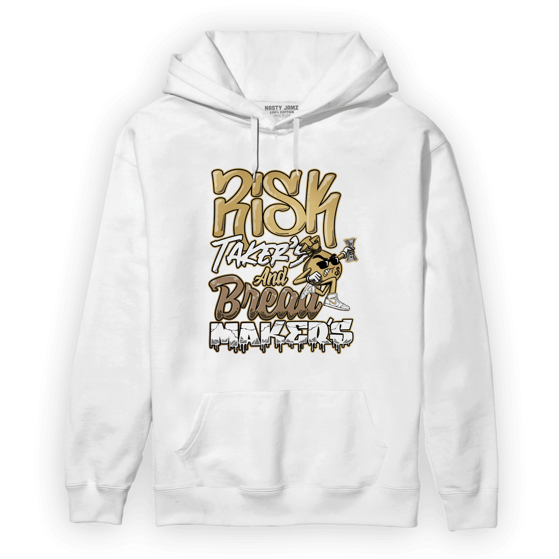 High OG Metallic Gold 1s Hoodie Match Making Our Bread - NastyJamz