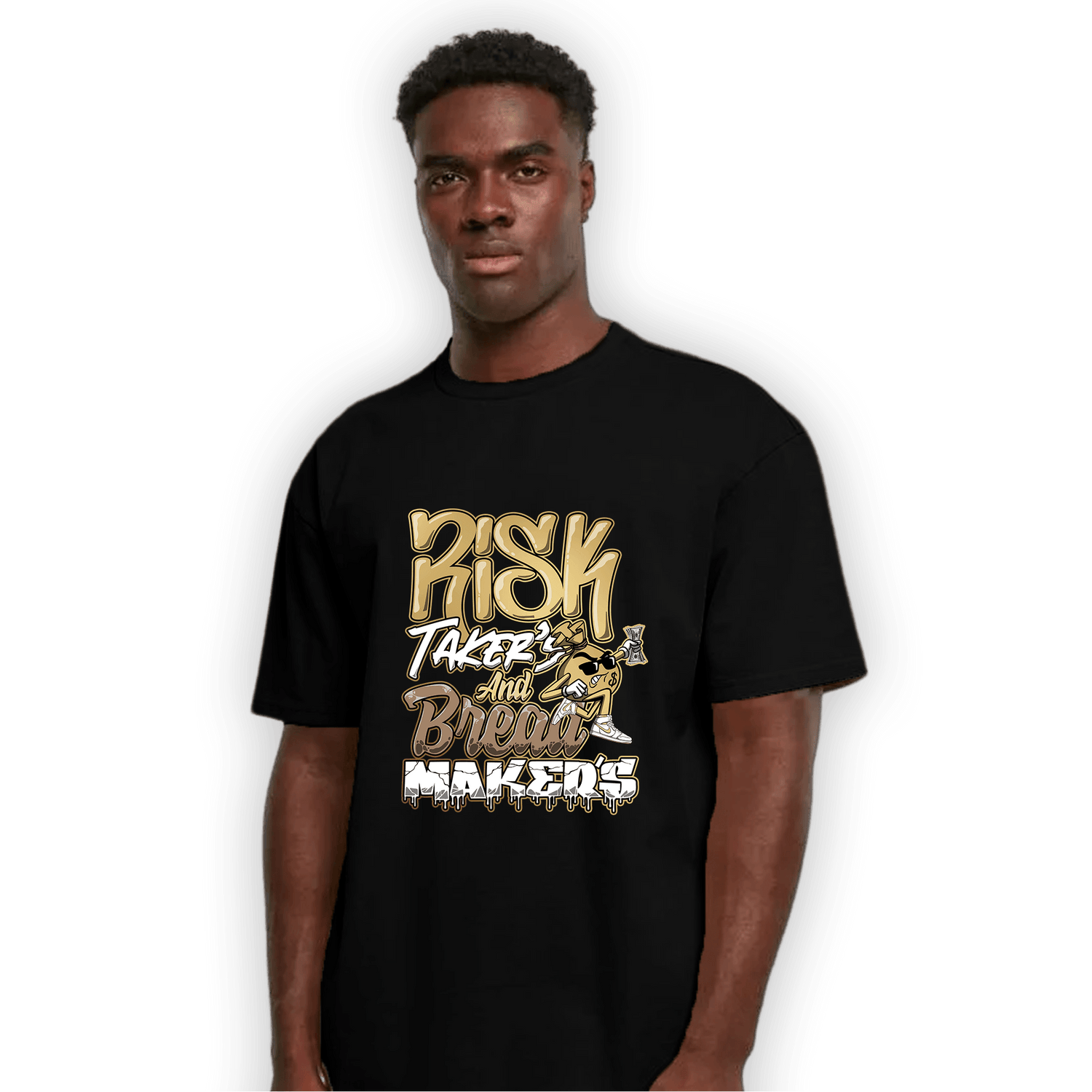 High OG Metallic Gold 1s T Shirt Match Making Our Bread - NastyJamz