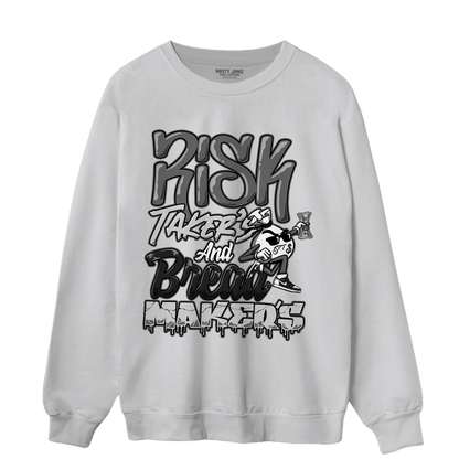 Retro High OG Black White 1s Sweatshirt Match Making Our Bread - NastyJamz