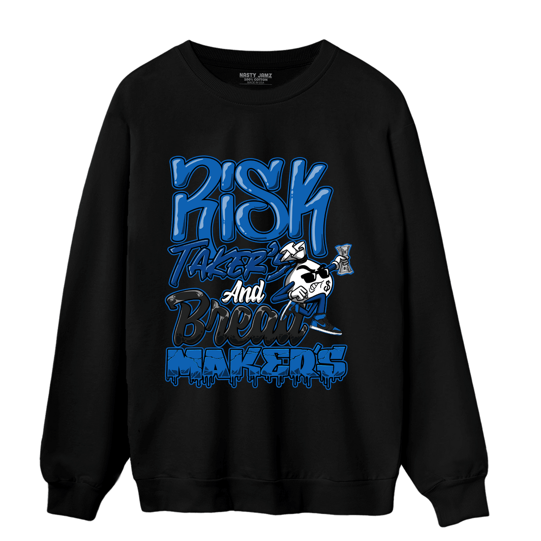 Royal Reimagined 1s Sweatshirt Match Making Our Bread - NastyJamz