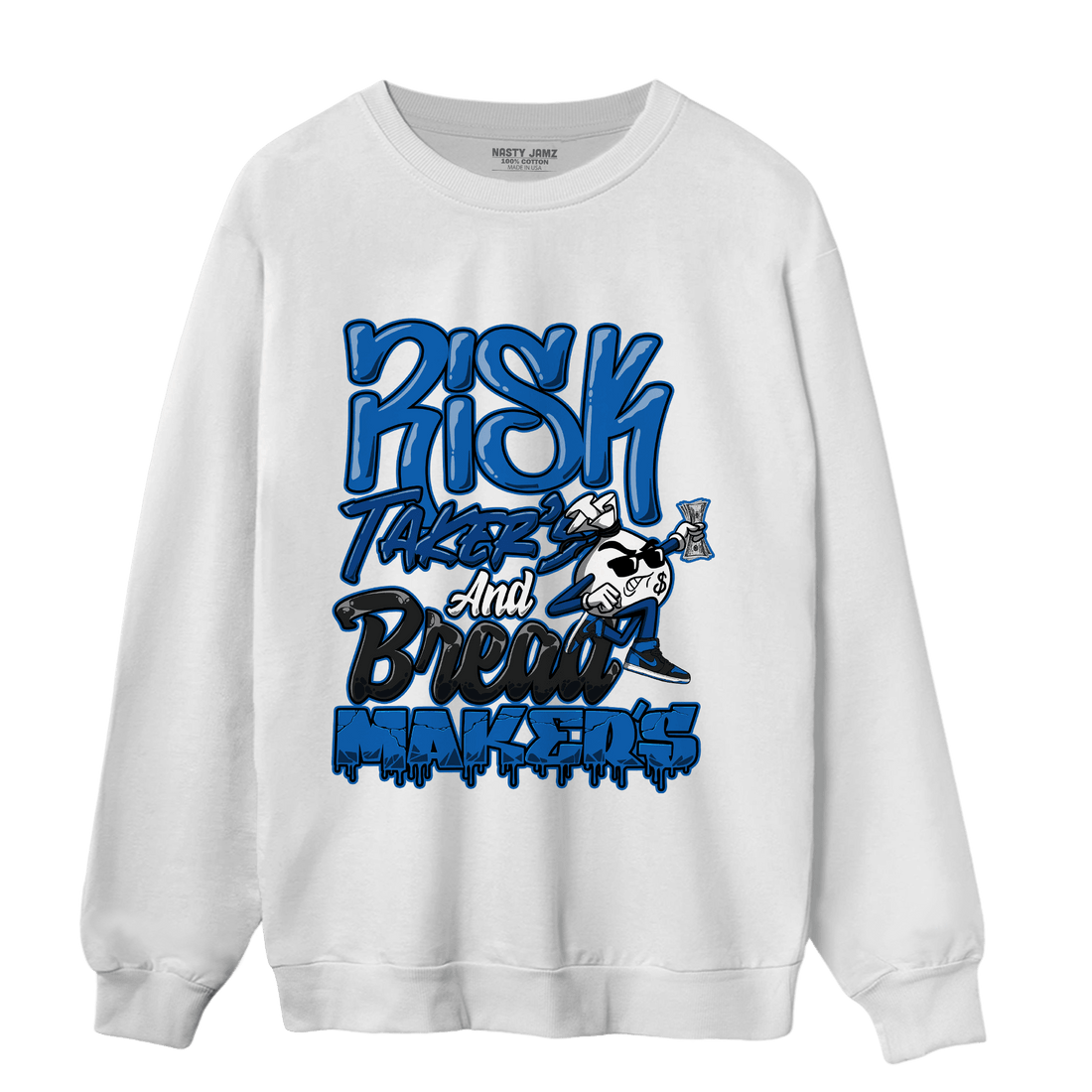 Royal Reimagined 1s Sweatshirt Match Making Our Bread - NastyJamz