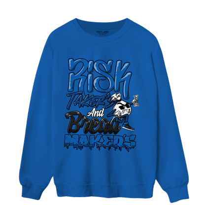 Royal Reimagined 1s Sweatshirt Match Making Our Bread - NastyJamz