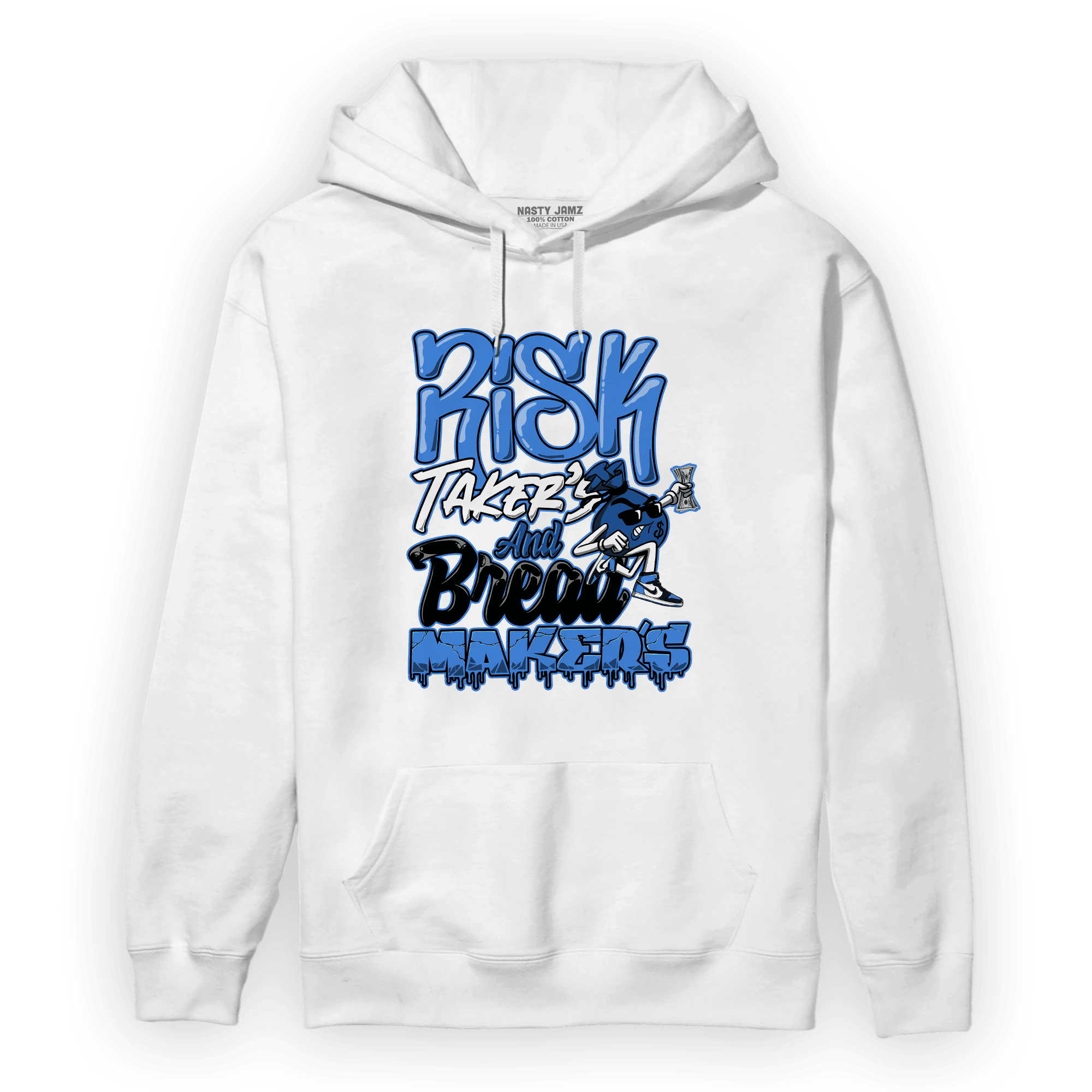 University Blue Toe 1s Hoodie Match Making Our Bread - NastyJamz