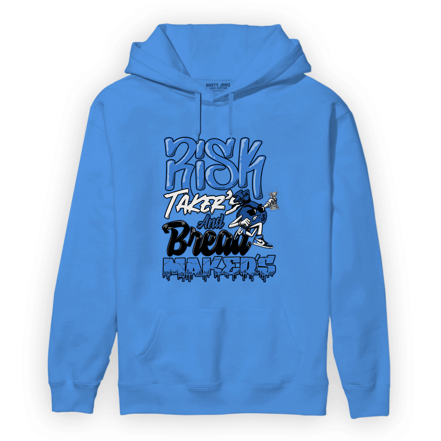 University Blue Toe 1s Hoodie Match Making Our Bread - NastyJamz