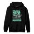 Green Glow 3s Hoodie Match Making Our Bread - NastyJamz
