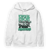 Green Glow 3s Hoodie Match Making Our Bread - NastyJamz