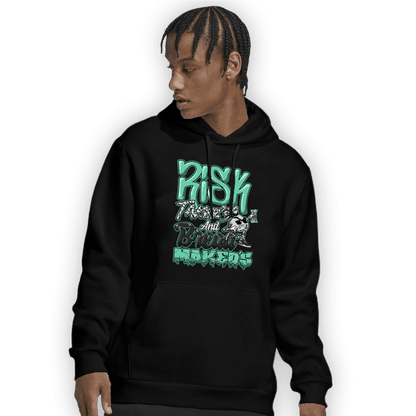 Green Glow 3s Hoodie Match Making Our Bread - NastyJamz