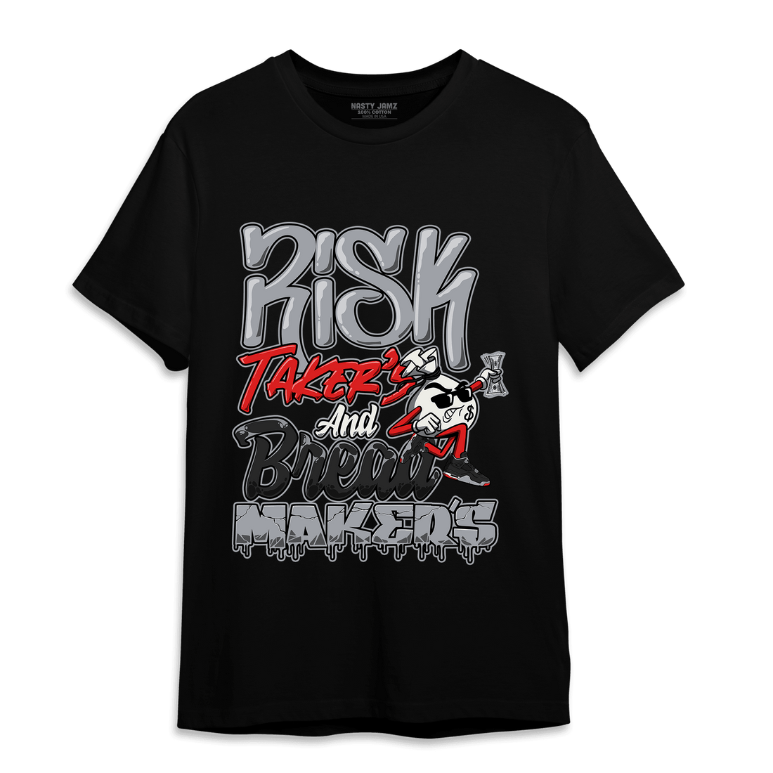 Bred Reimagined 4s T Shirt Match Making Our Bread - NastyJamz