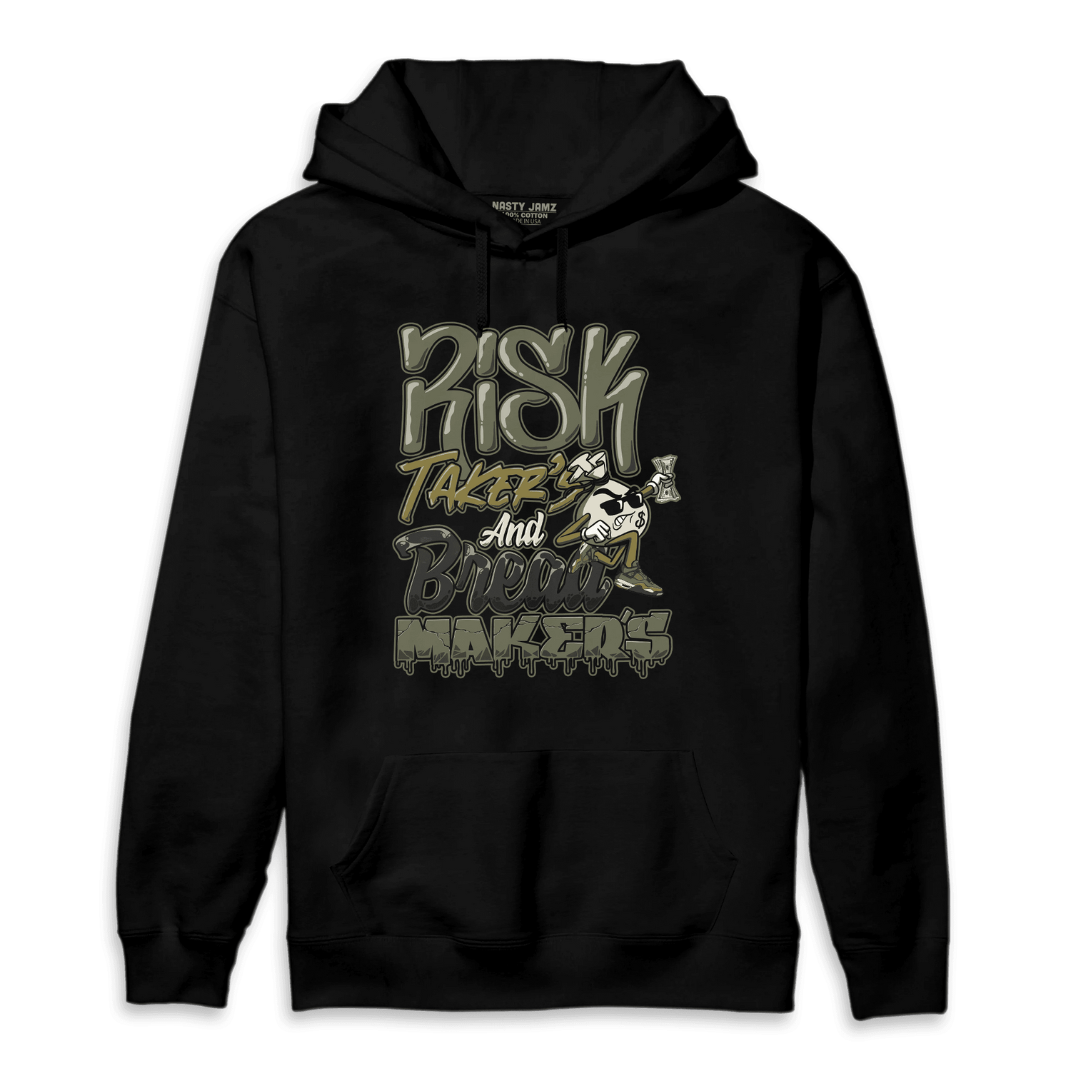 SE Craft Medium Olive 4s Hoodie Match Making Our Bread - NastyJamz