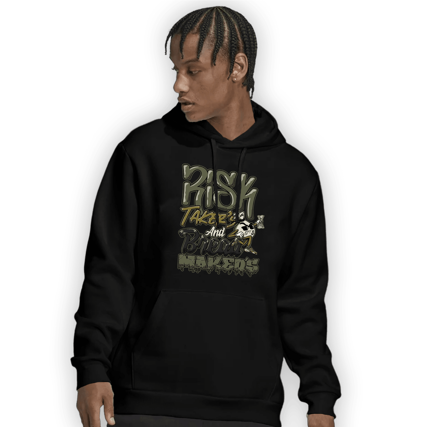 SE Craft Medium Olive 4s Hoodie Match Making Our Bread - NastyJamz