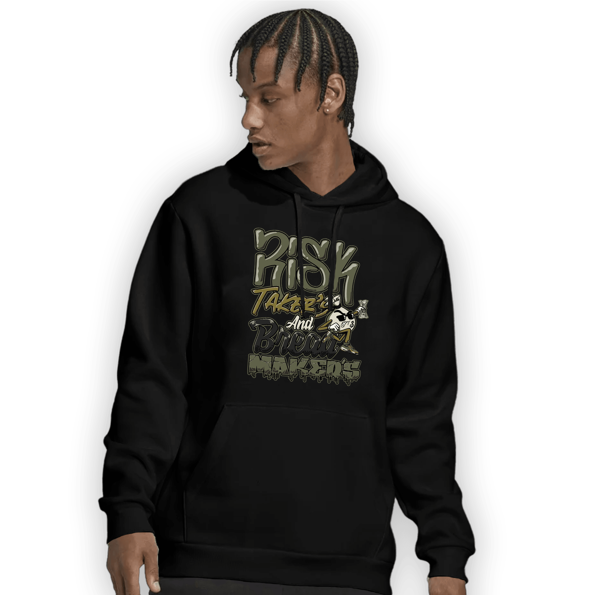 SE Craft Medium Olive 4s Hoodie Match Making Our Bread - NastyJamz