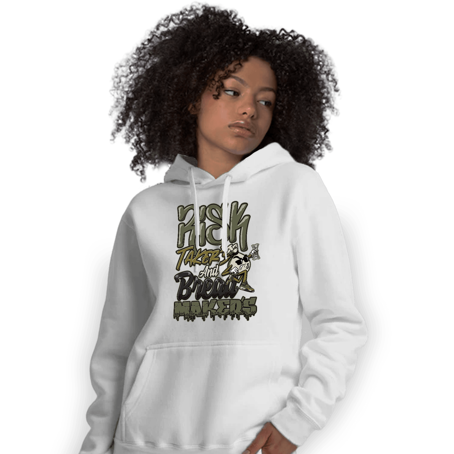 SE Craft Medium Olive 4s Hoodie Match Making Our Bread - NastyJamz