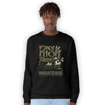 SE Craft Medium Olive 4s Sweatshirt Match Making Our Bread - NastyJamz