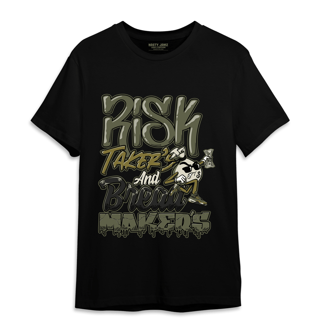 SE Craft Medium Olive 4s T Shirt Match Making Our Bread - NastyJamz