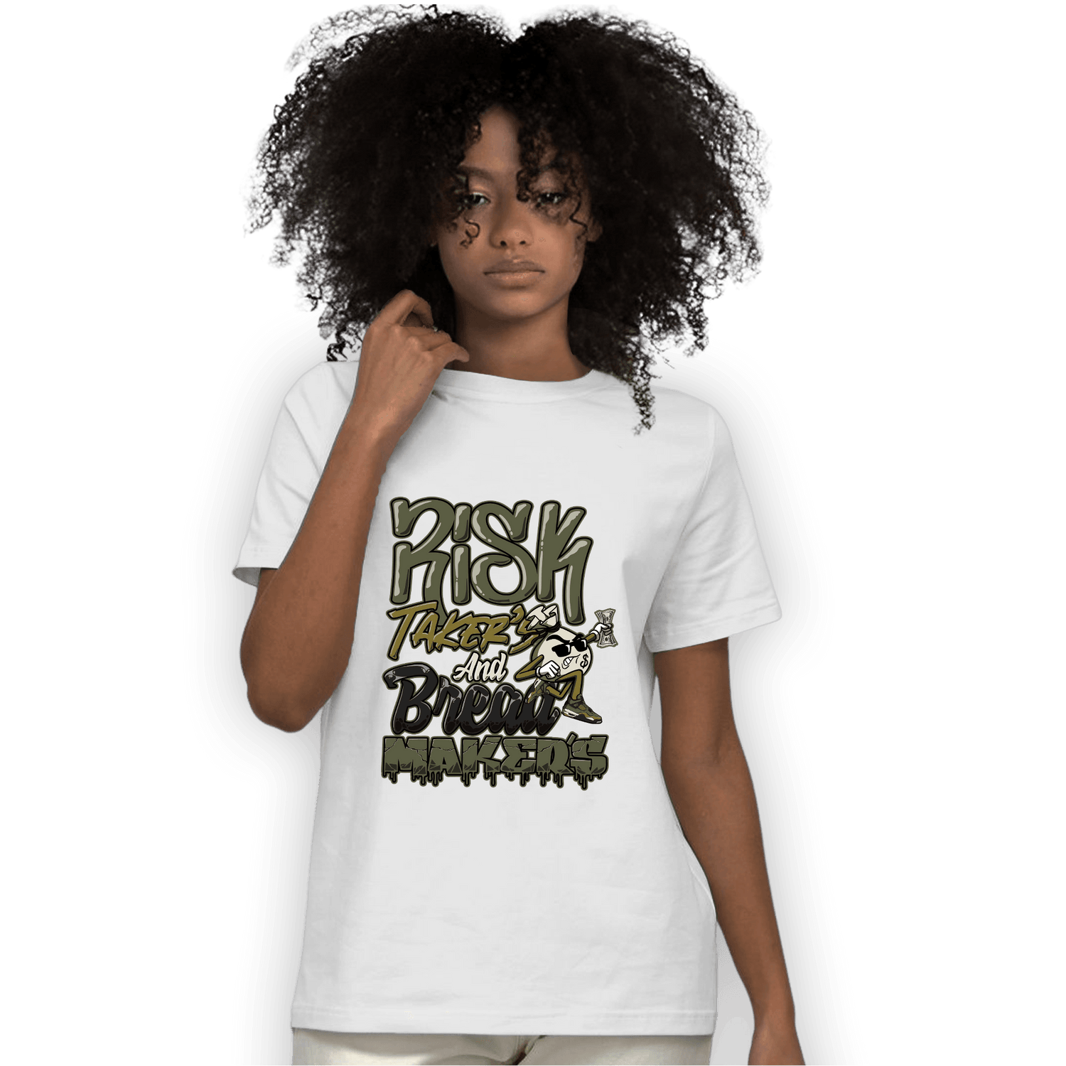 SE Craft Medium Olive 4s T Shirt Match Making Our Bread - NastyJamz